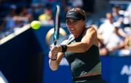 Paula Badosa at the 2024 US Open. (Image: Getty)